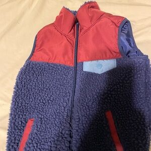 Carters red and navy vest.